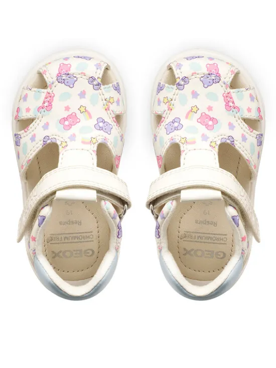 Geox Sandały B Sandal Zapito Girl B556FB 05404 C0270 Biały