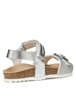 Geox Sandały J Adriel Girl J028MC 0BNEW C1007 M Srebrny