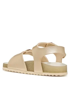 Geox Sandały J Adriel Girl J558MI 000NF C2010 M Złoty