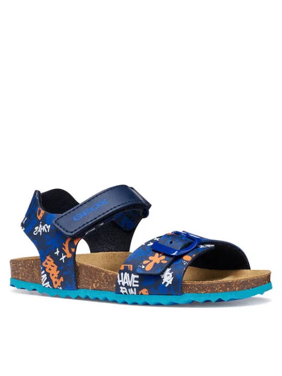Geox Sandały J Ghita Boy J028LB 06A54 C0693 M Granatowy