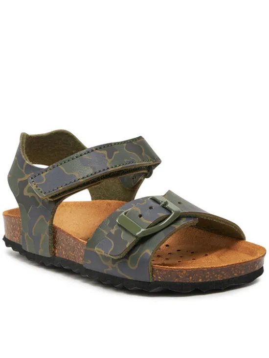 Geox Sandały J Ghita Boy J028LB 00004 C0837 M Khaki