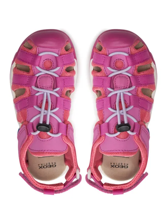 Geox Sandały Jr Borealis Girl J450WB 01450 C8N7Q S Różowy