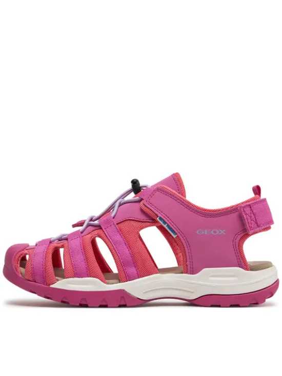Geox Sandały Jr Borealis Girl J450WB 01450 C8N7Q S Różowy