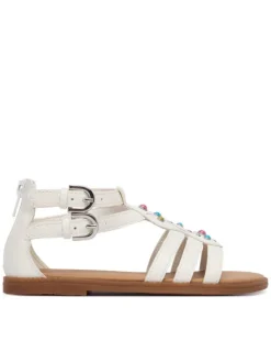 Geox Sandały Jr Sandal Karly J6535D 000BC C0653 S Biały