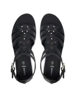 Geox Sandały Jr Sandal Karly J6535D 000BC C9258 D Czarny