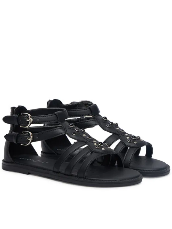 Geox Sandały Jr Sandal Karly J6535D 000BC C9258 S Czarny
