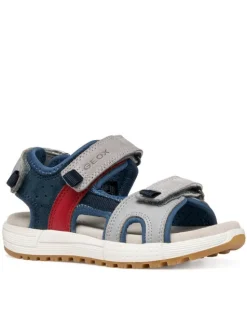 Geox Sandały J Sandal Alben Boy J35AVA 01522 C1F4W M Szary