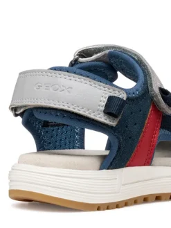 Geox Sandały J Sandal Alben Boy J35AVA 01522 C1F4W M Szary