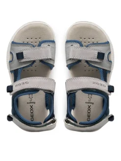 Geox Sandały J Sandal Alben Boy J35AVA 01522 C1F4W M Szary