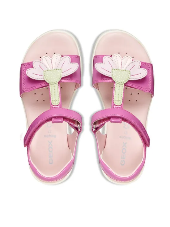 Geox Sandały J Sandal Joyfoot Gir J65P1C 000HH C0886 S Różowy