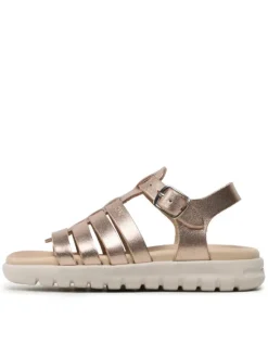 Geox Sandały J Sandal Soleima Gir J35GSB000CFC7018 M Złoty