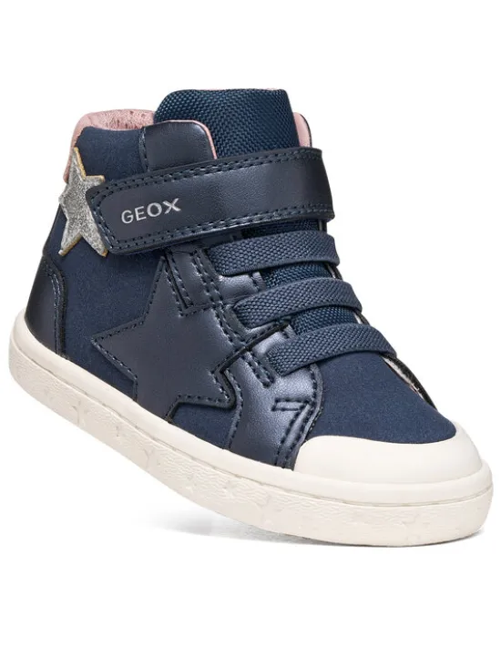 Geox Sneakersy B Gisli Girl B561MG 0AUAJ CF4A8 S Granatowy