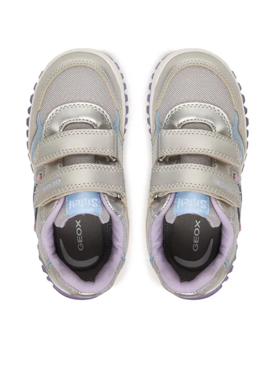 Geox Sneakersy B Lightyloo Girl B6561C 0AJAS C1316 Srebrny