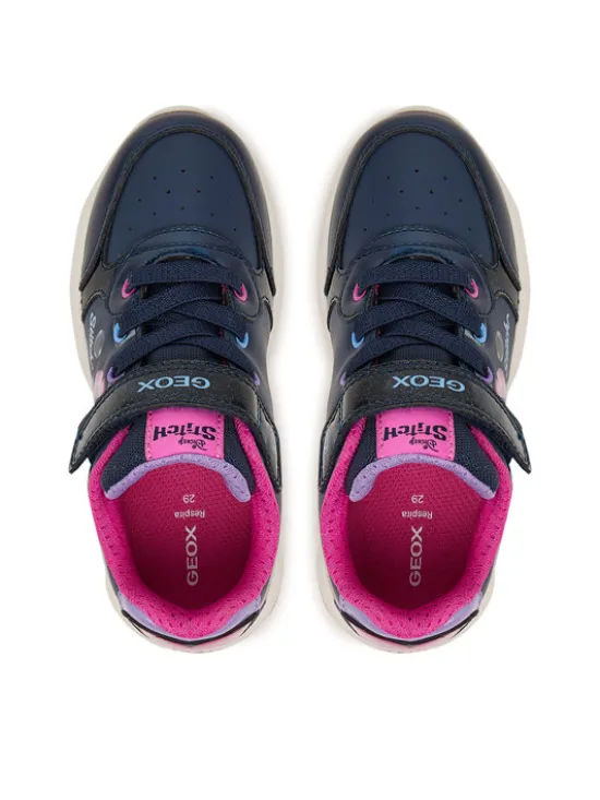 Geox Sneakersy J Fadinlight Girl J66M4E 05402 C4268 S Granatowy