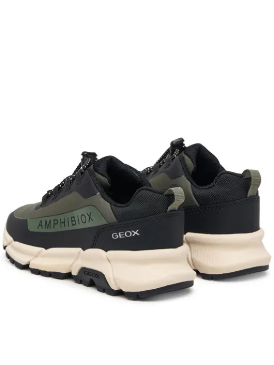Geox Sneakersy J Flexyper Plus Boy B Abx J46LCC 0FU50 C0498 M Zielony ciemny