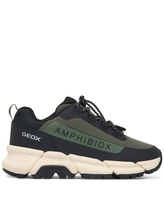 Geox Sneakersy J Flexyper Plus Boy B Abx J46LCC 0FU50 C0498 M Zielony ciemny