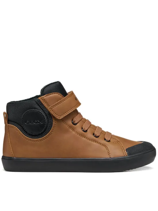 Geox Sneakersy J Gisli Boy J465CC 0MEFU C1192 S Brązowy