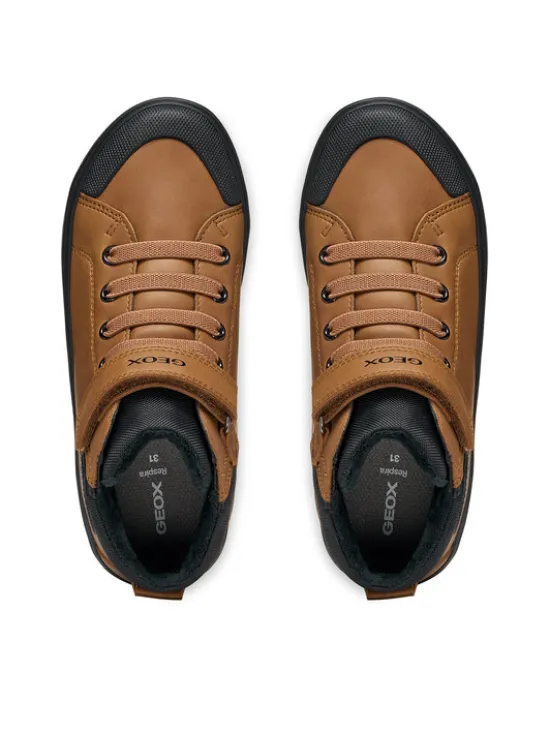 Geox Sneakersy J Gisli Boy J465CC 0MEFU C1192 S Brązowy