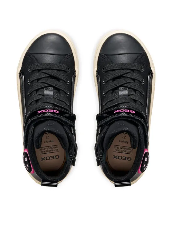 Geox Sneakersy J Kalispera Girl J744GI 5402 C0922 S Czarny