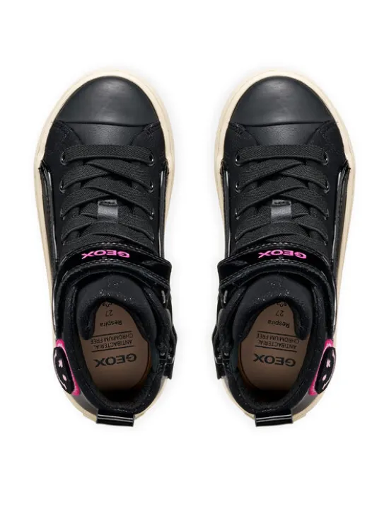Geox Sneakersy J Kalispera Girl J744GI 5402 C0922 D Czarny