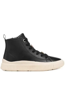 Geox Sneakersy J Laquinny Girl J66M3A 000BC C9999 S Czarny