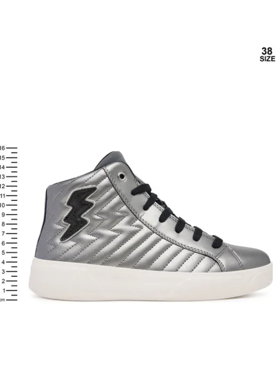 Geox Sneakersy J Mikiroshi J56DVE 000NF C1009 D Srebrny