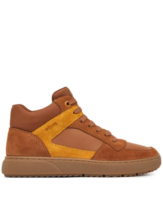 Geox Sneakersy J Theleven Boy J46LDC 05422 C6689 D Brązowy