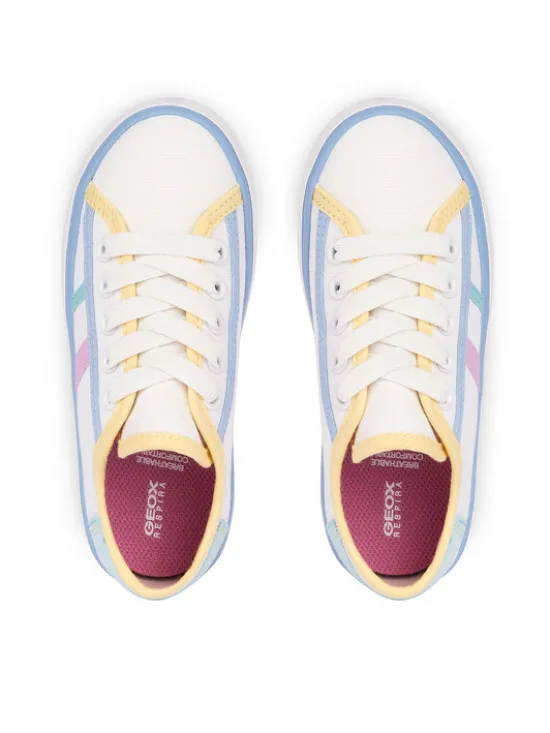 Geox Tenisówki J Gisli Girl J454NF 00010 C1372 D Biały