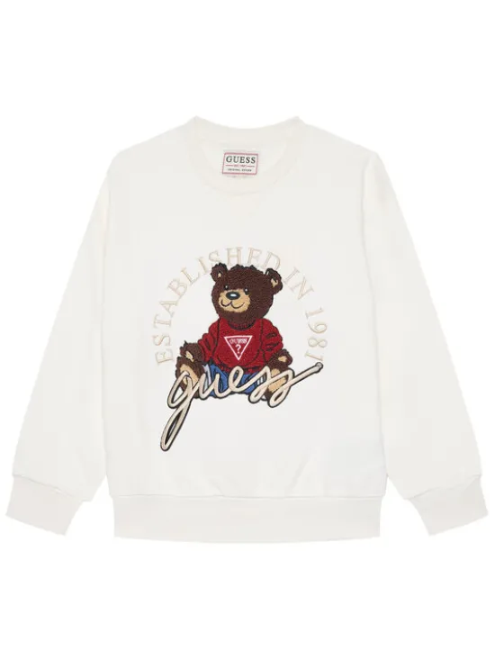 Guess Bluza H5YJ00 KAX74 Biały Oversize