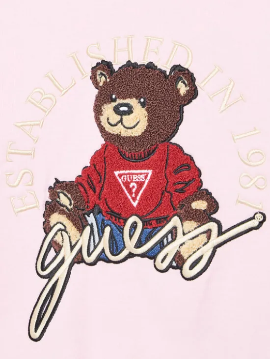 Guess Bluza H5YJ00 KAX74 Różowy Oversize