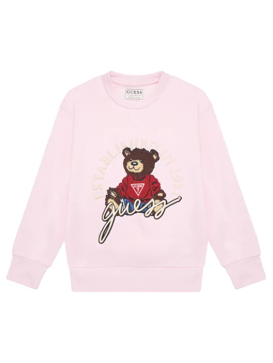 Guess Bluza H5YJ00 KAX74 Różowy Oversize