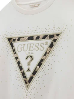 Guess Bluza J6BQ07 K6093 Kremowy Regular Fit