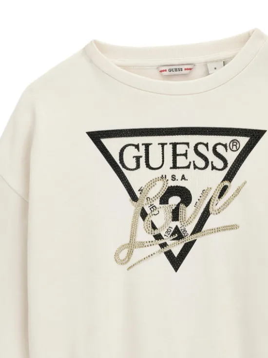 Guess Bluza J6BQ20 K8007 Kremowy Regular Fit