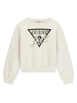 Guess Bluza J6BQ20 K8007 Kremowy Regular Fit