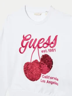 Guess Bluza J5GQ00 KA6R4 Biały Regular Fit