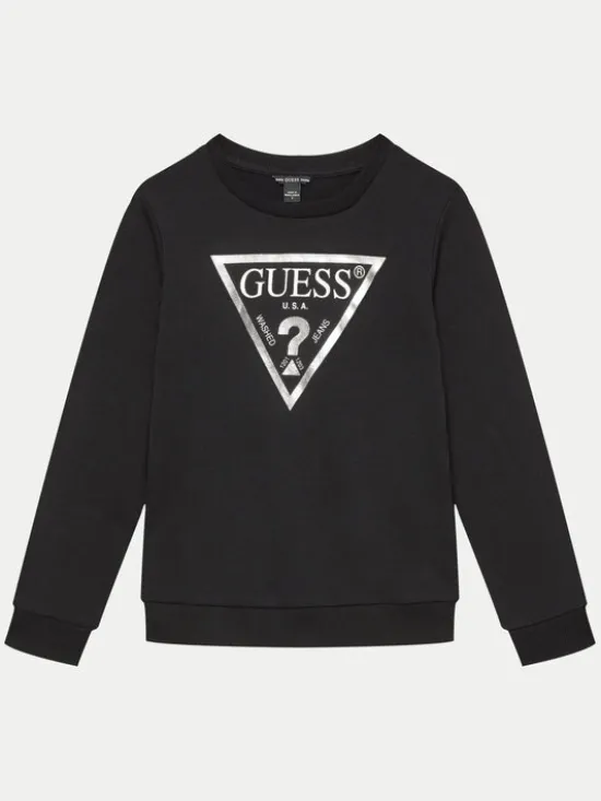 Guess Bluza J74Q10 KAUG0 Czarny Regular Fit