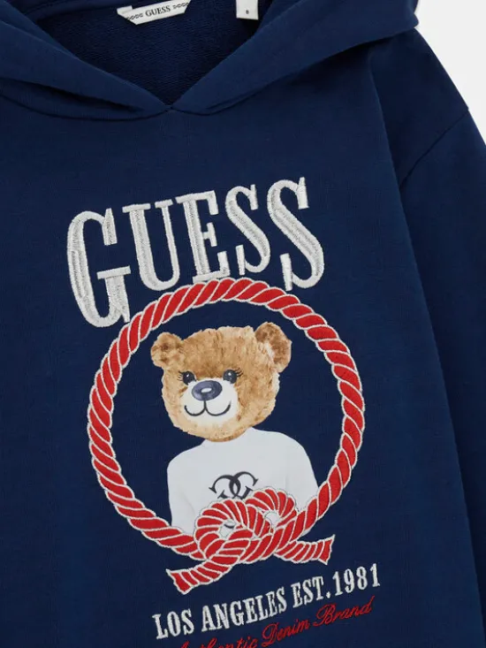 Guess Bluza J6RQ05 KAD74 Granatowy Regular Fit