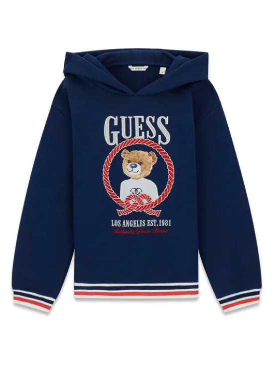 Guess Bluza J6RQ05 KAD74 Granatowy Regular Fit