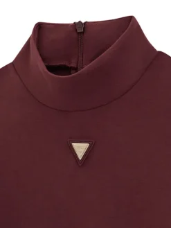 Guess Bluza J6YQ18 K5195 Bordowy Regular Fit