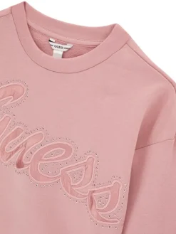 Guess Bluza J6YQ02 K4420 Różowy Relaxed Fit