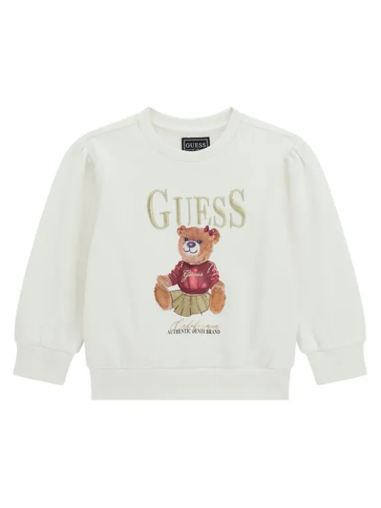 Guess Bluza K5BQ00 KAX74 Écru Regular Fit