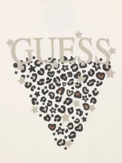 Guess Bluza K6BQ01 K5893 Biały Regular Fit