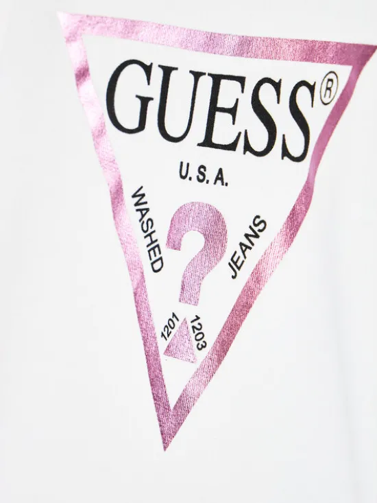 Guess Bluza K74Q12 KAUG0 Biały Regular Fit