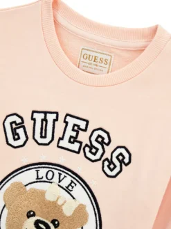 Guess Bluza K6YK02 K3831 Różowy jasny Regular Fit