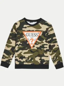 Guess Bluza L4BQ01 KAD73 Zielony Regular Fit