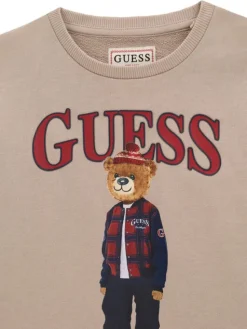 Guess Bluza L6BQ14 K6130 Beżowy Regular Fit