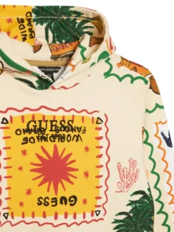Guess Bluza L6GQ03 KA6R4 Beżowy Regular Fit