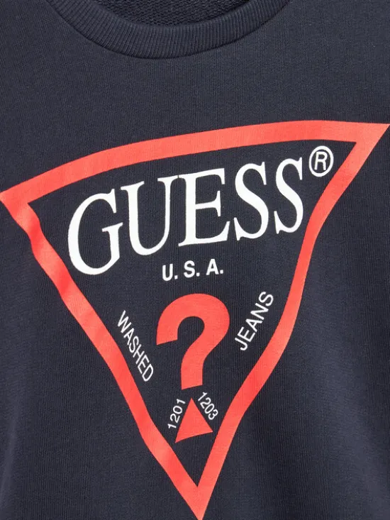 Guess Bluza L73Q09 KAUG0 Granatowy Regular Fit