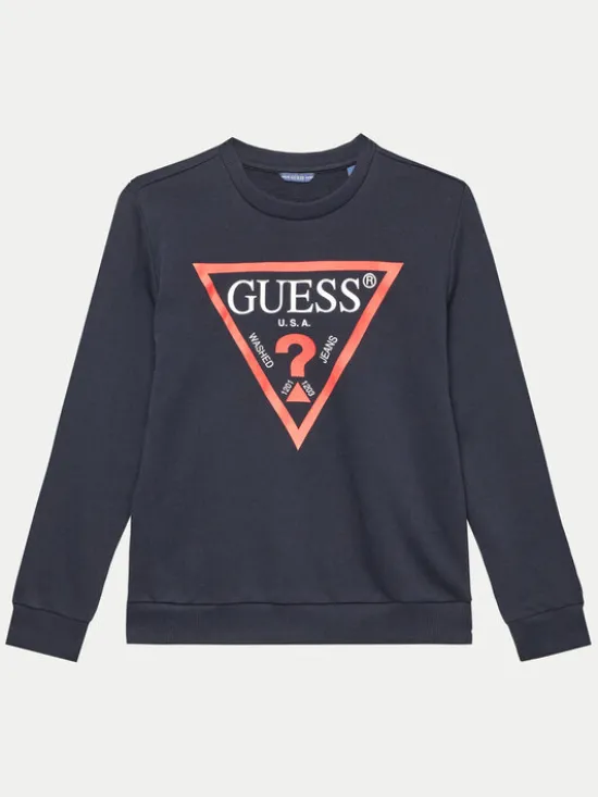 Guess Bluza L73Q09 KAUG0 Granatowy Regular Fit