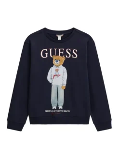 Guess Bluza L6YQ07 K4049 Granatowy Regular Fit
